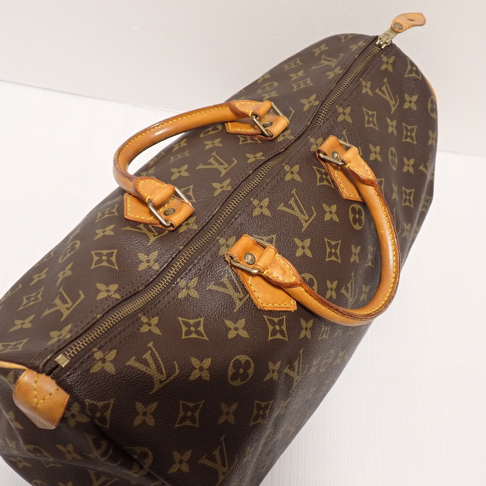Louis Vuitton Monogram Speedy 40 Purse Bag M41522 Brown Pre-Owned MB0912