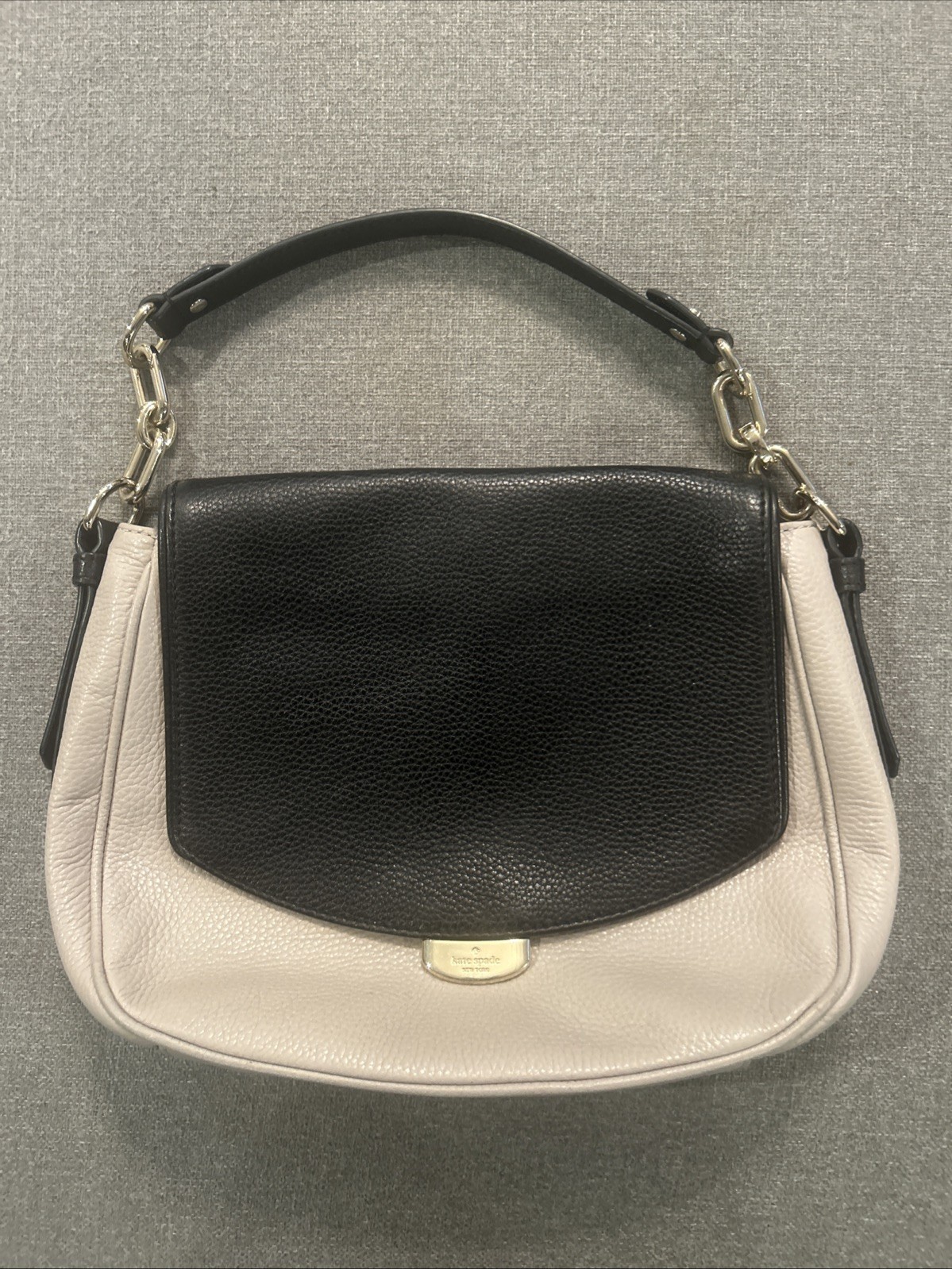 Kate Spade Handbag Purse Black and Beige Women’s Bag Used
