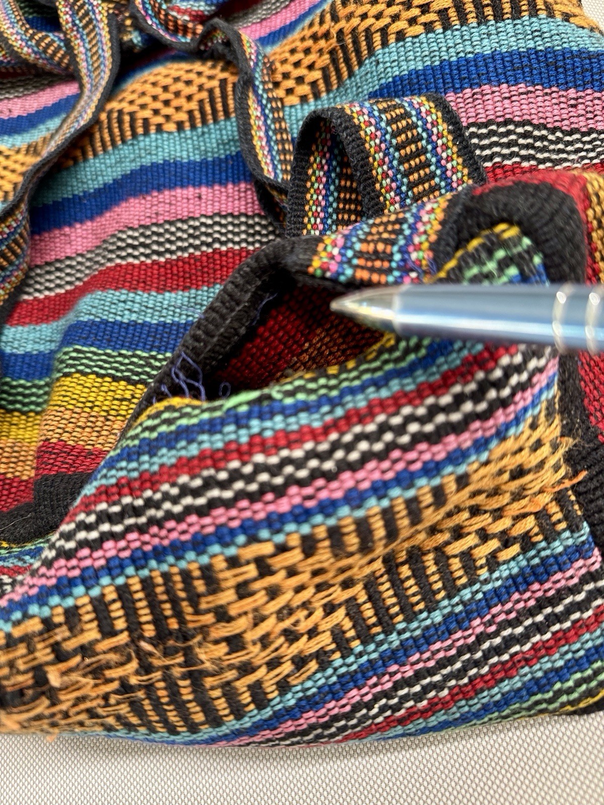 Pinzon Backpack Bag Mexican Artesanias Conde Deadhead Boho Hippie Woven