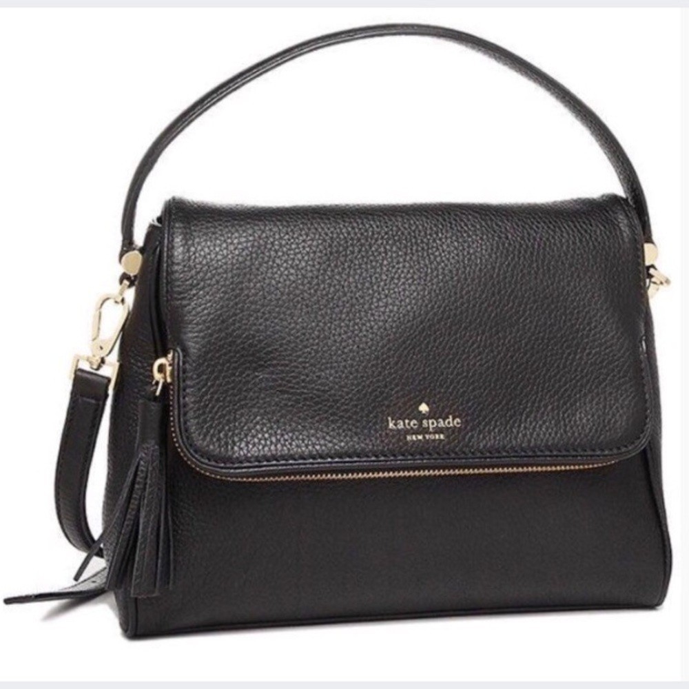 Kate Spade Miri Chester Street Black Shoulder Leather Bag NWT
