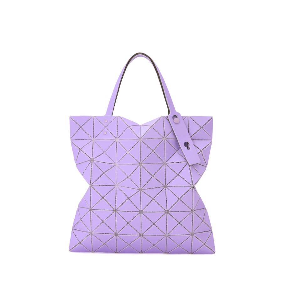 B A O Bag Leather-Like Matte Tote 2-Tone Design Soft Luster Finish Elegant