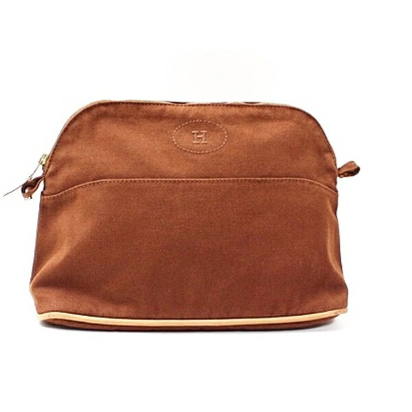 Authentic Hermes Polide Pouch MM 26cm Brown Used AB Rank HERMES | Women’s Brand