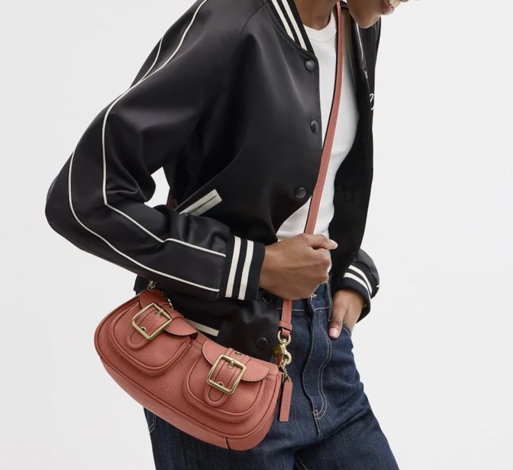 Coach Pebble Leather Ashton Bag Burnt Carol NWOT