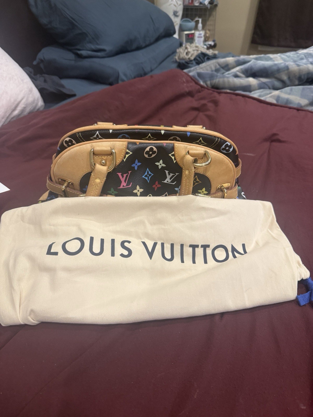Louis Vuitton Multicolore Monogram x Murakami Greta Shoulder Bag Vintage