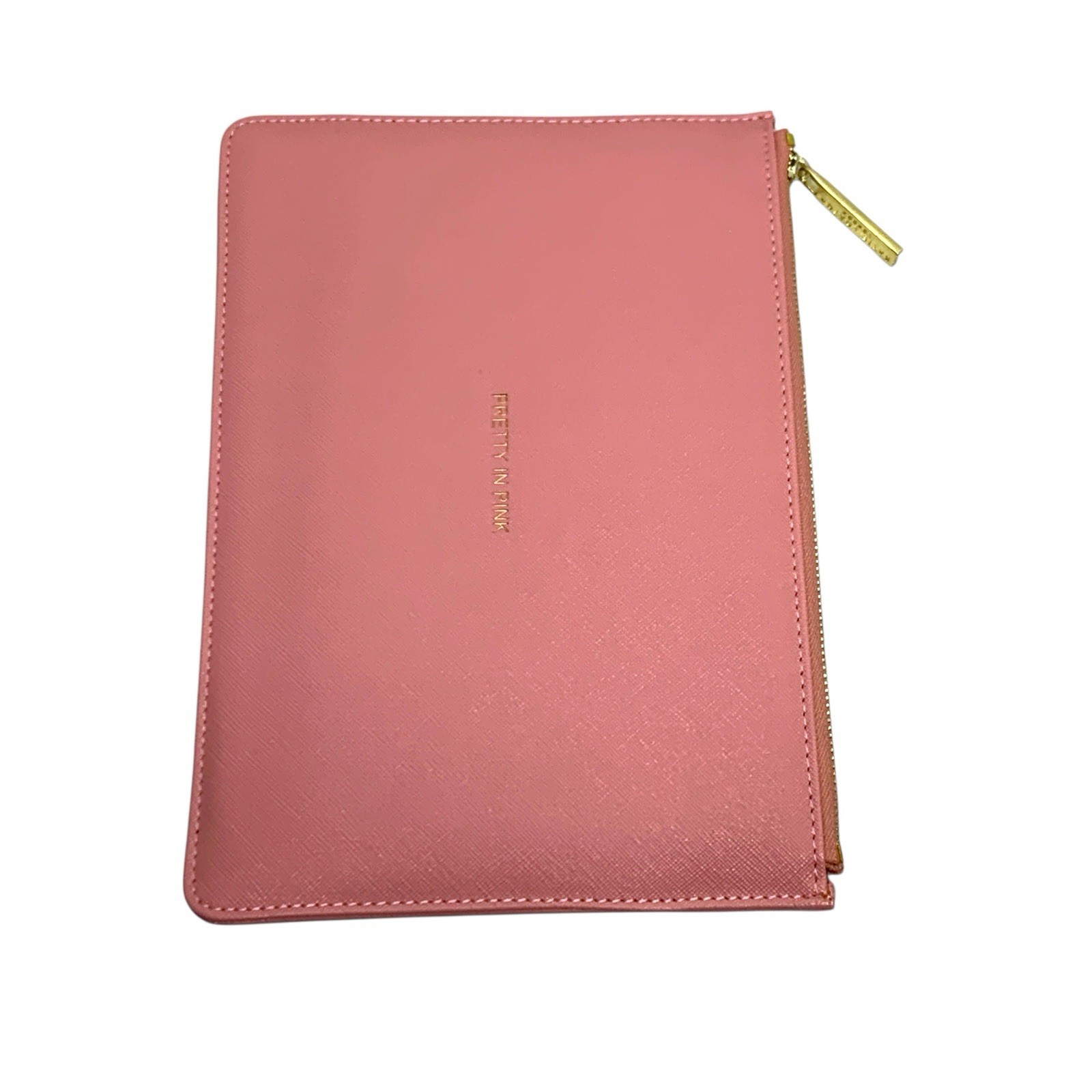 Katie Loxton Pretty In Pink Clutch Perfect Pouch Pink w/Gold Plated Hardware