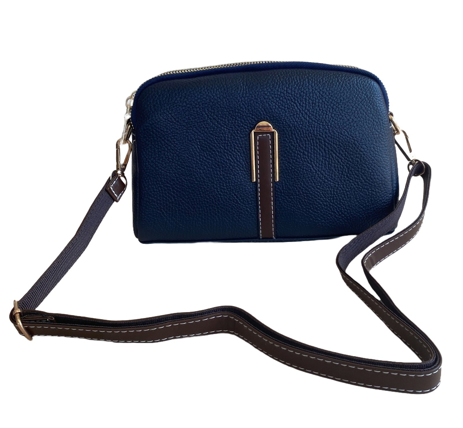 Small crossbody fanny pack handbag shoulder bag women’s bag M 12 blue brown