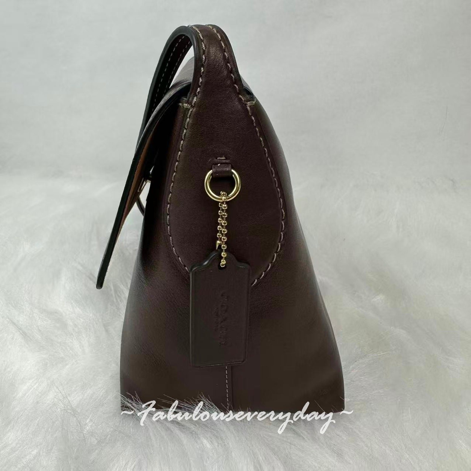 Coach Chelsea Shoulder Bag 30 In Leather/Brass/Maple CDS58 NWT