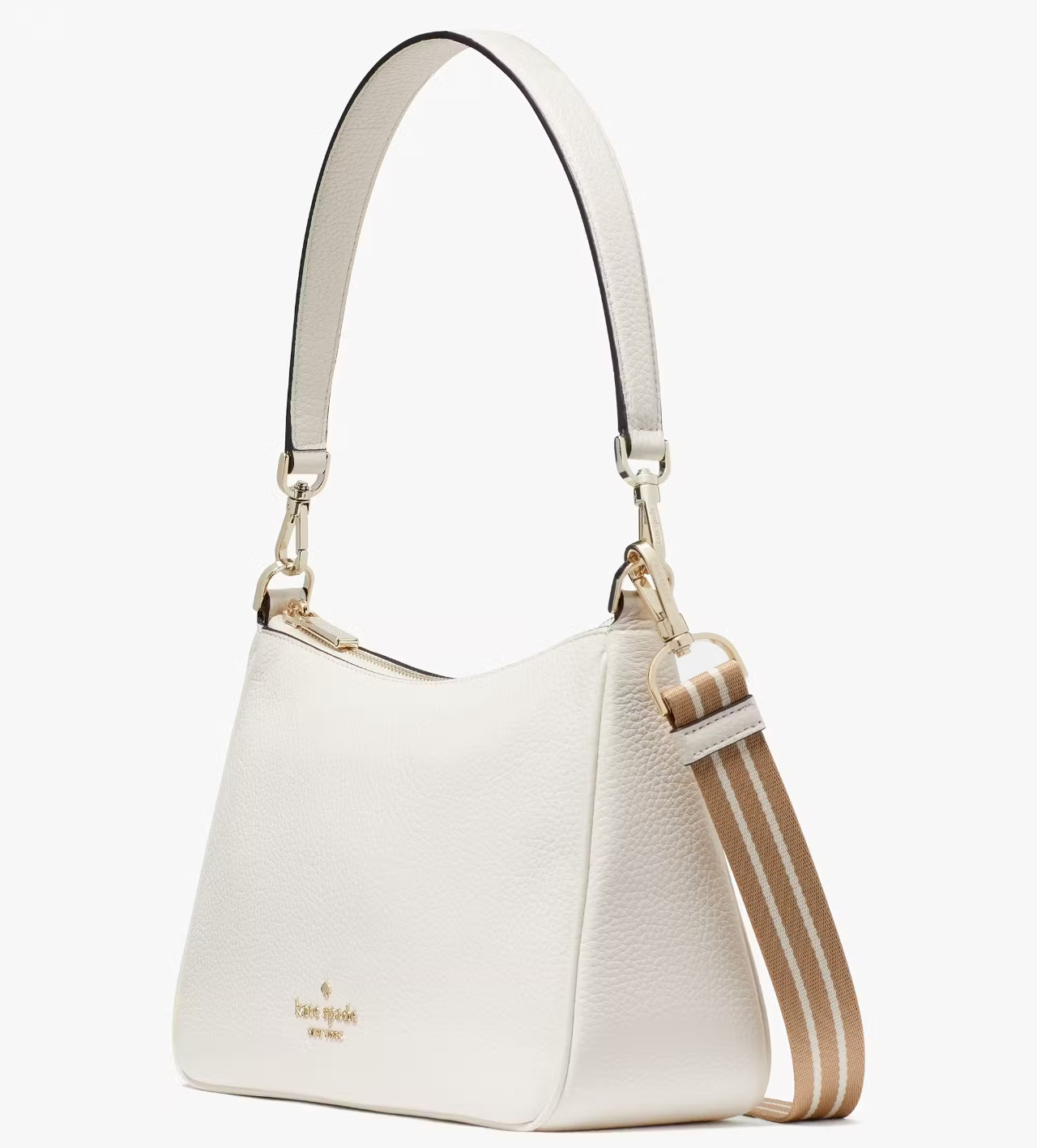 Kate Spade Rosie Shoulder Bag Parchment White Leather Purse KF086 NWT Ivory $399