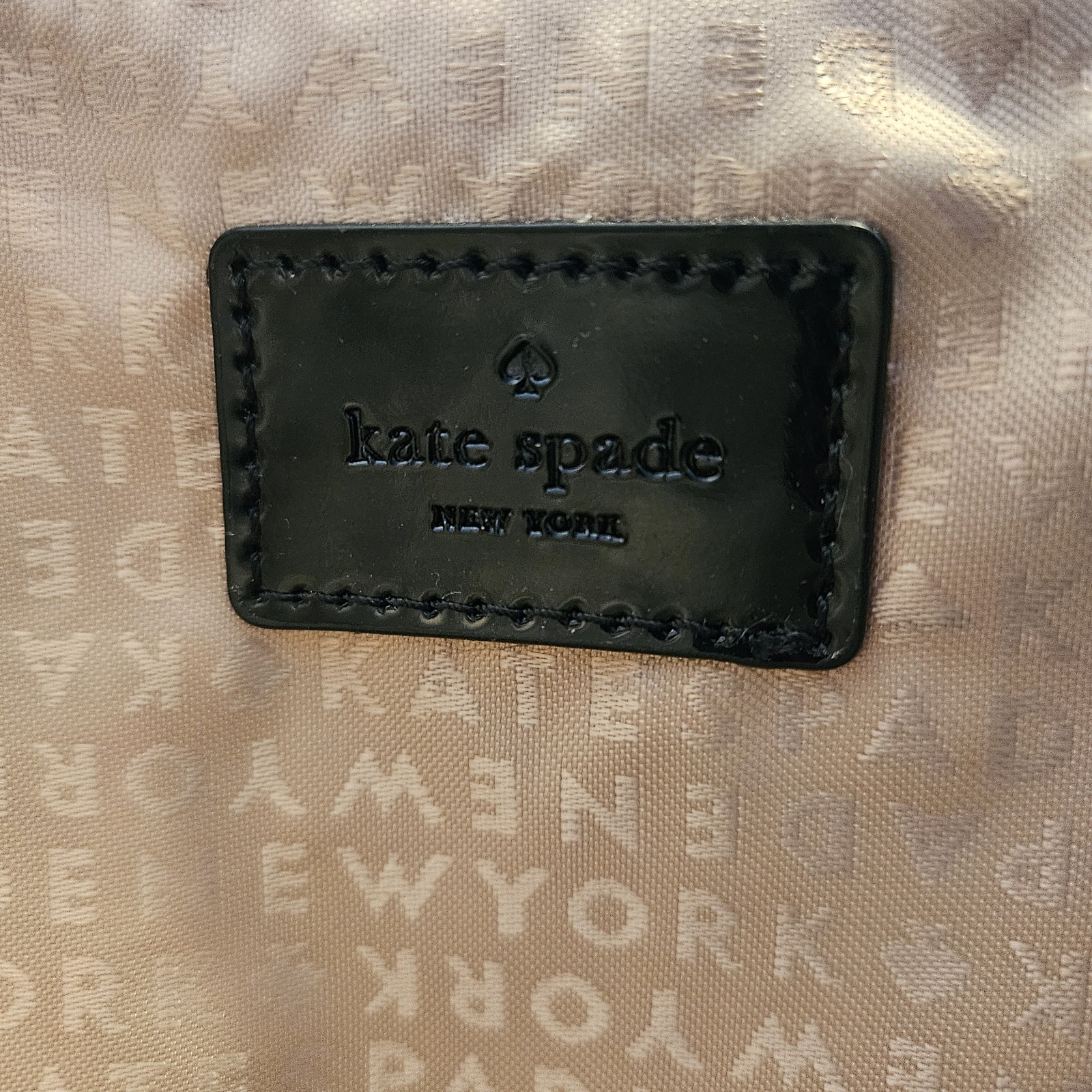 Kate Spade NY Let Sparks Fly Black Georgie Case 11 inch Makeup Clutch Purse Bag
