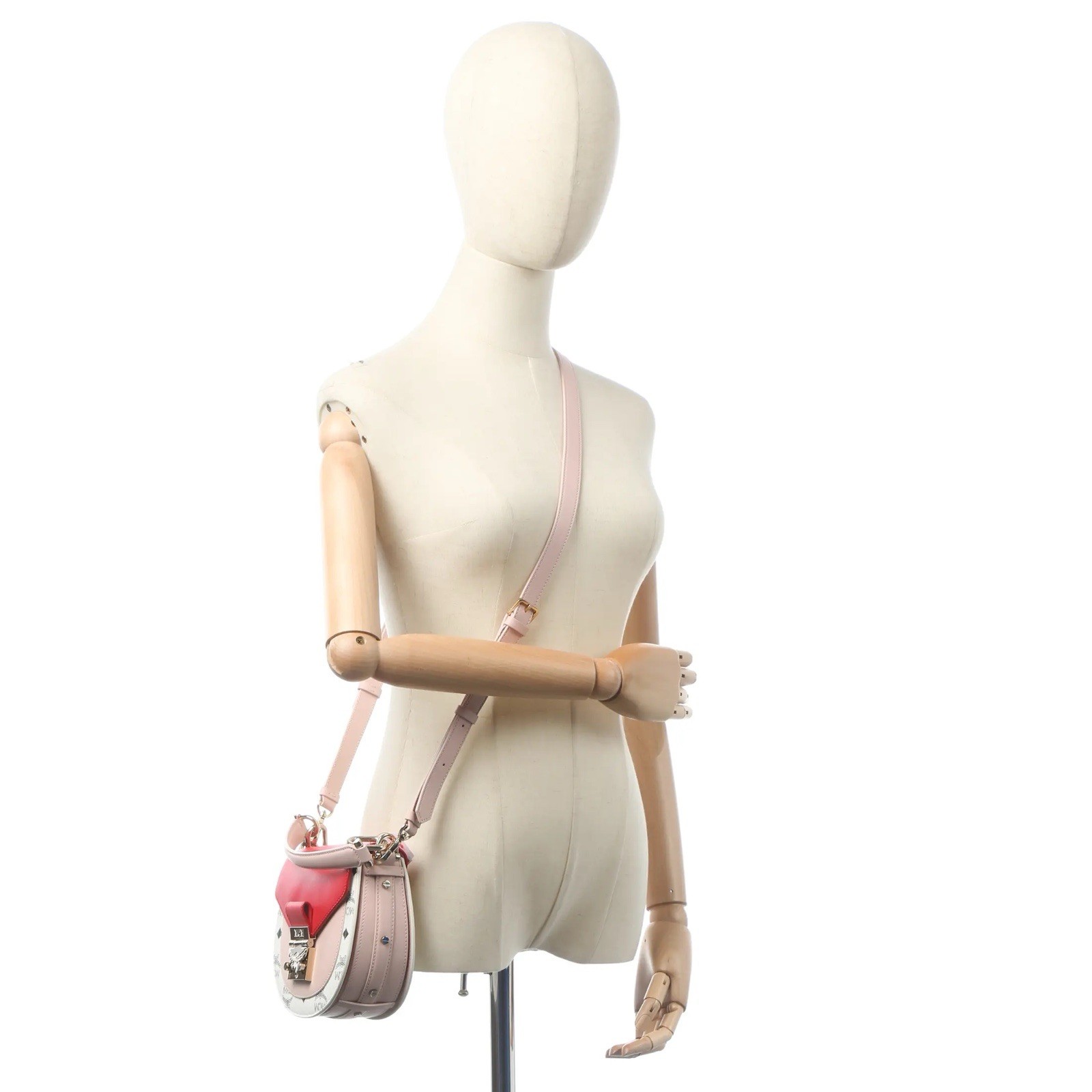 MCM Visetos Leather Colorblock Patricia