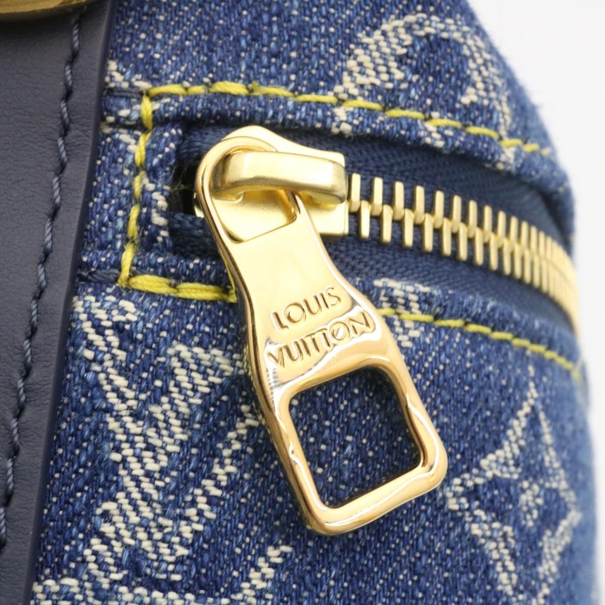 LOUIS VUITTON MonogramDenim drip Japanese cruiser ShoulderBag M45970 Auth 28…