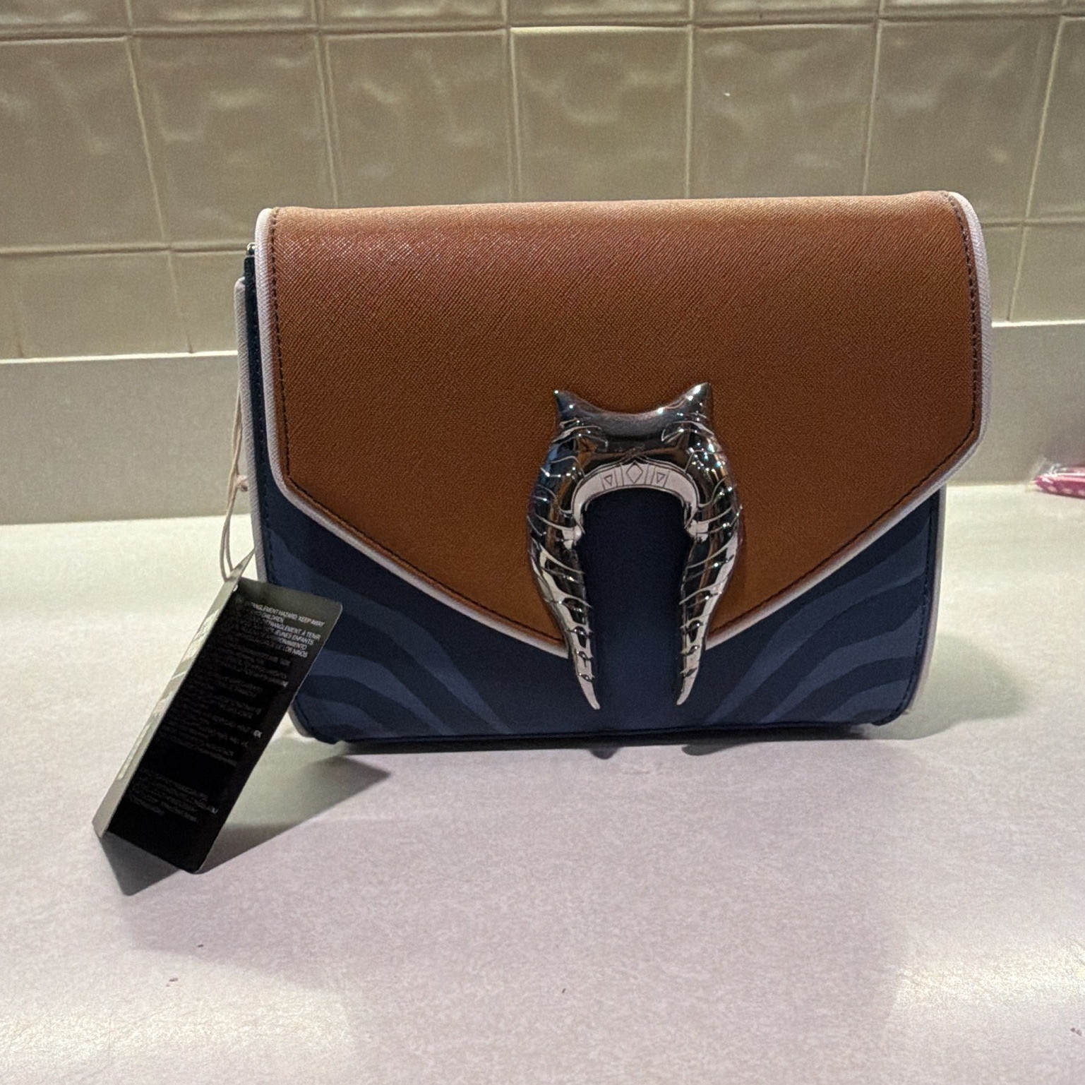 Loungefly Star Wars Small Crossbody Bag Blue/Brown Magnetic Detachable Strap