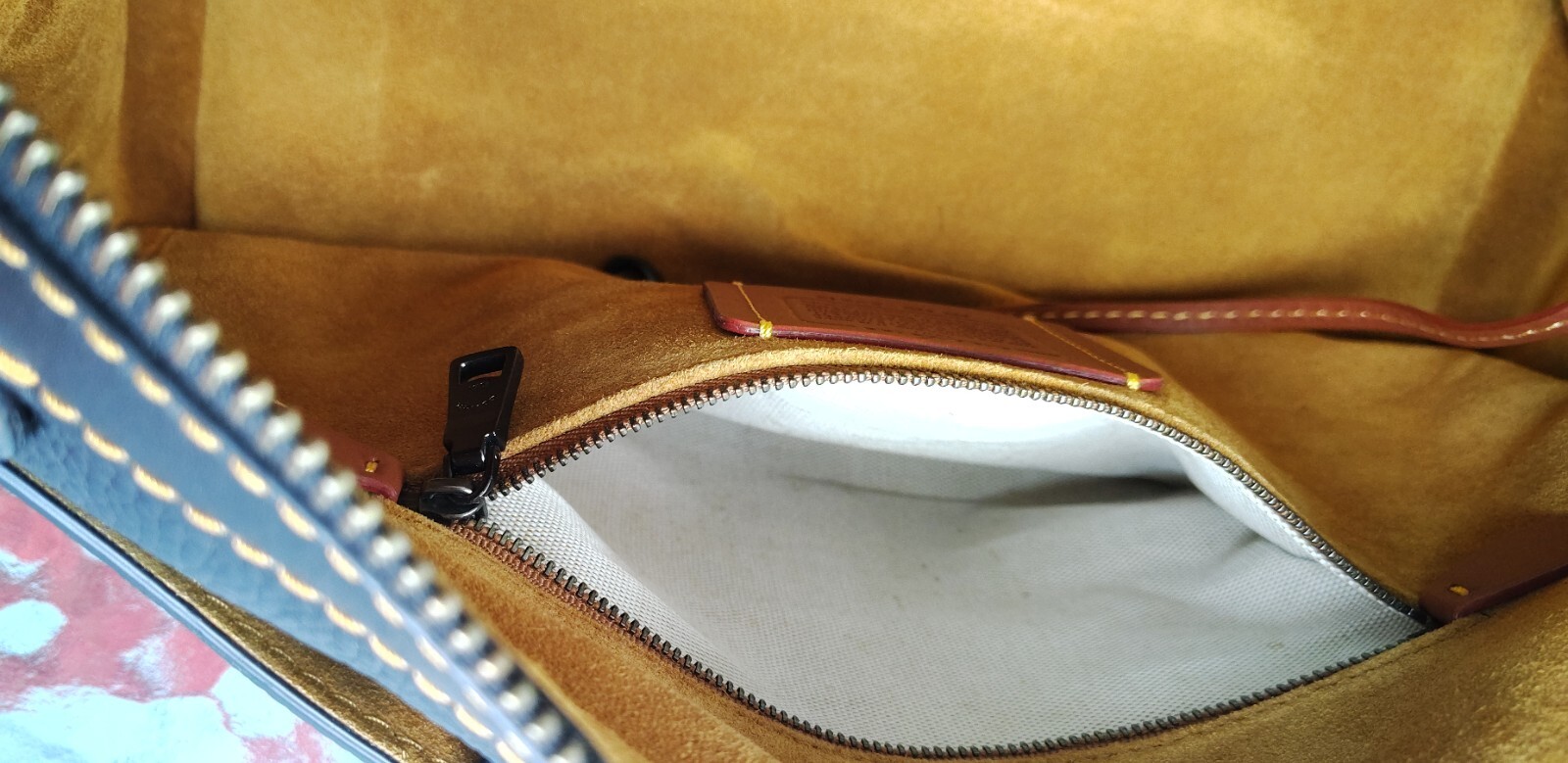 Coach 1941 LARGE 58689 Rogue 26 Black Leather Satchel with Exotic Trim