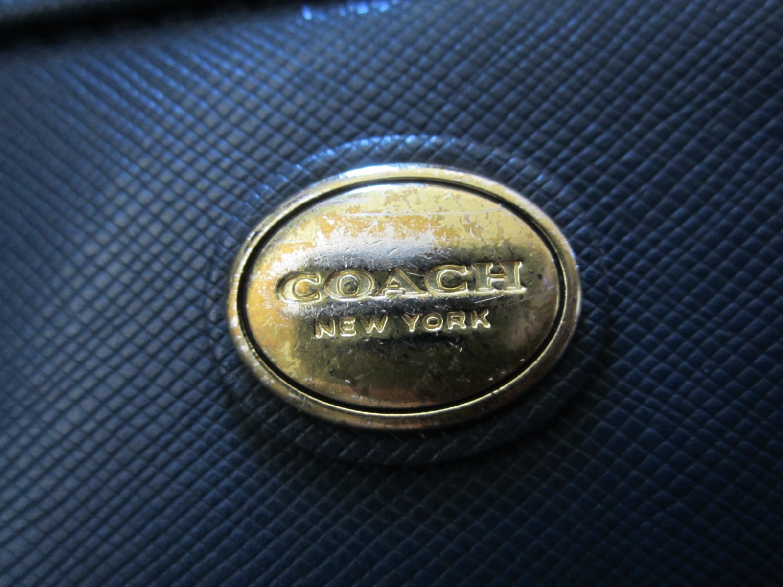 Genuine Coach Peyton Leather Double Handle Tote Shoulder Handbag Purse *damaged