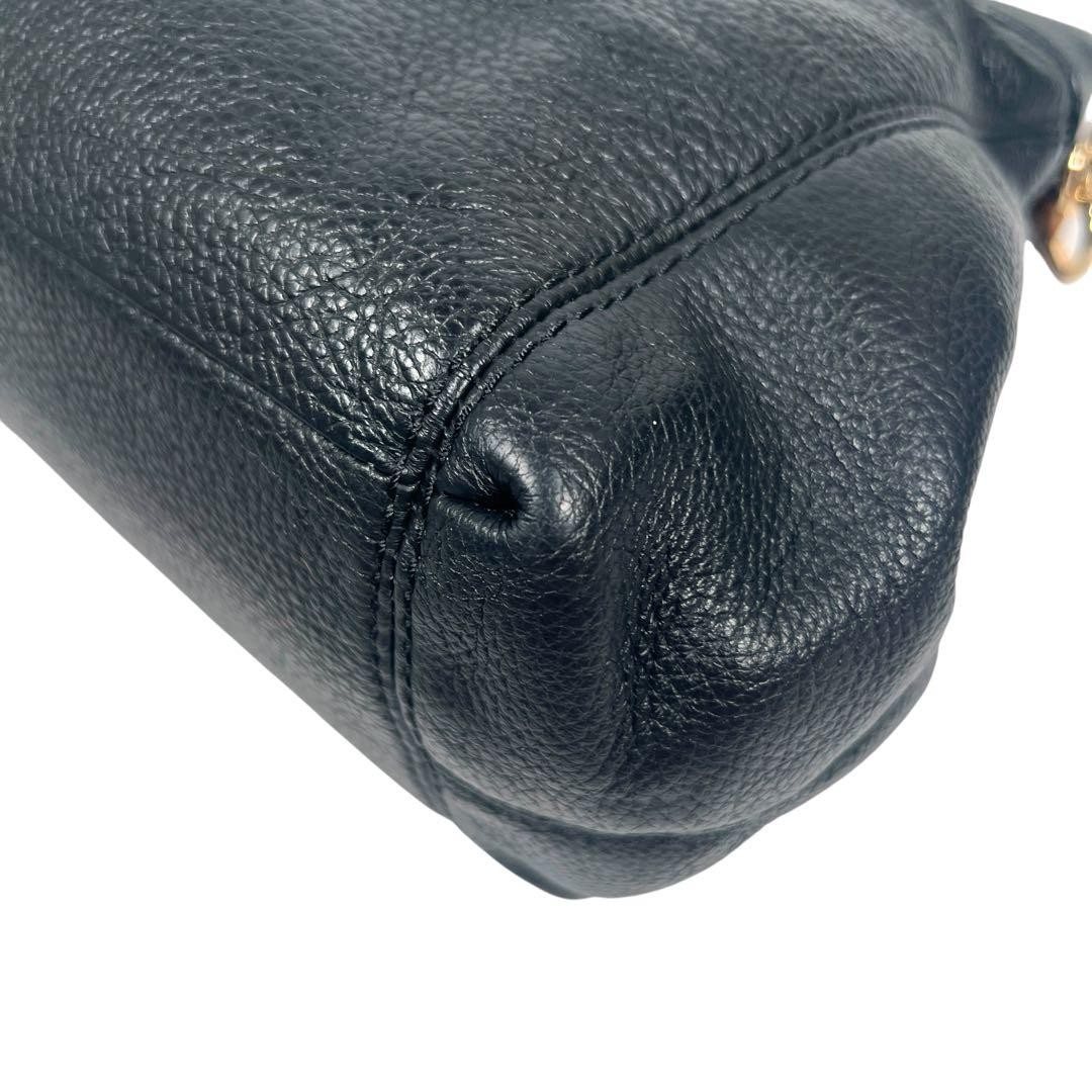 Coach Lexi Pebbled Leather Tote Black Y2K 13-15.4 x 10.6 x 4.7 inches