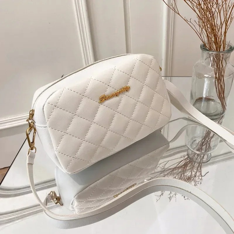 Stylish Women Tassel Crossbody Bag – Small Quilted Embroidered Shoulder Messenge