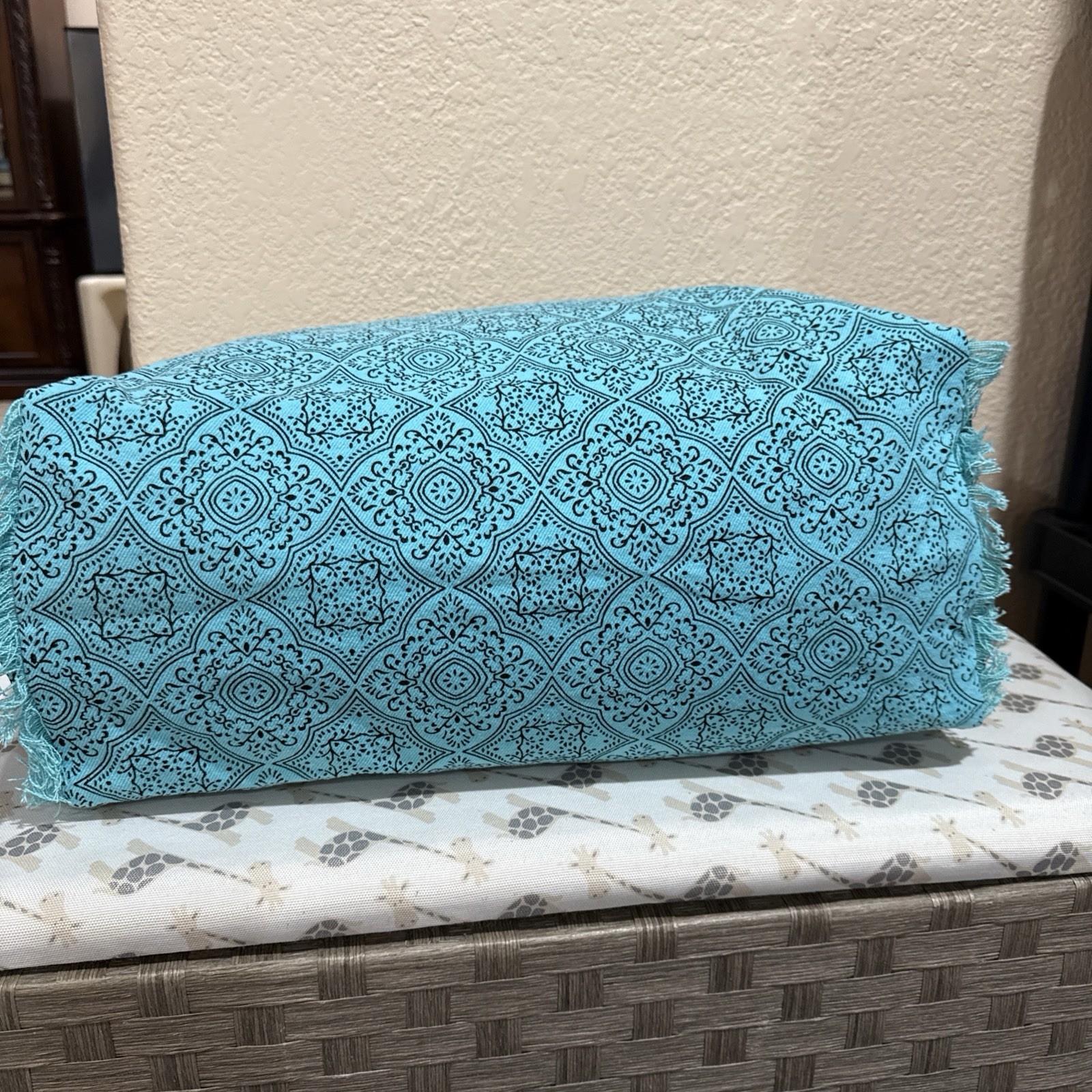 NWT Myra Bag Triple Fork Ranch Weekender Bag in Turquoise Large Bohemian Boho