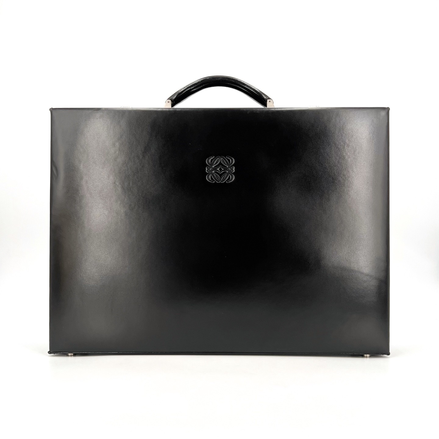 LOEWE Black Leather Silver HW Briefcase Duty Paid