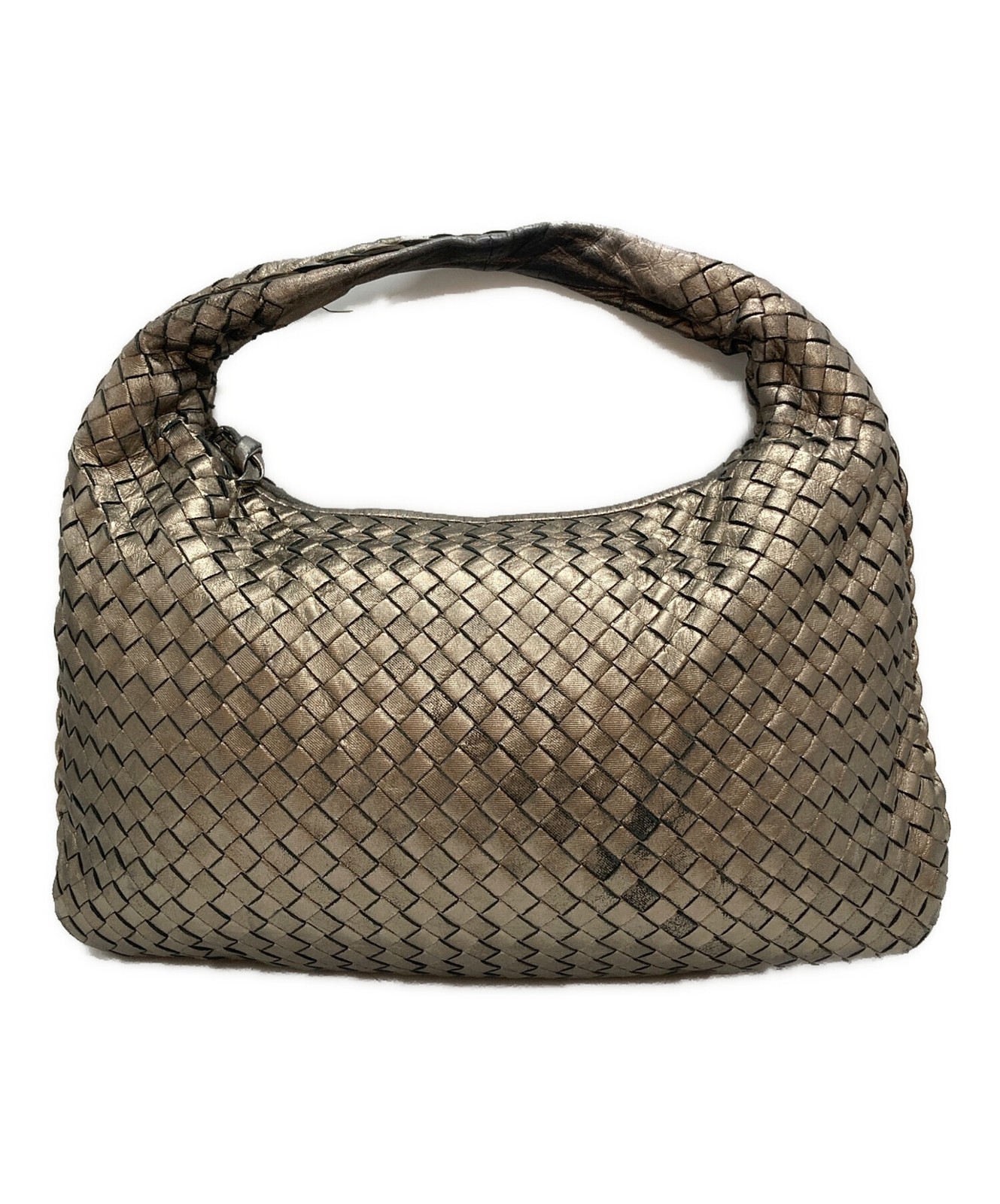 BOTTEGA VENETA Intrecciato 115653 Gold Shoulder Bag #TFB2782