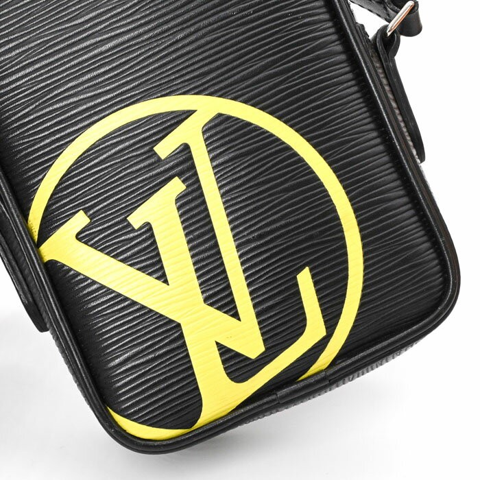 Louis Vuitton Danube PPM LV Epi Leather Shoulder Body Bag Black Yellow M53434