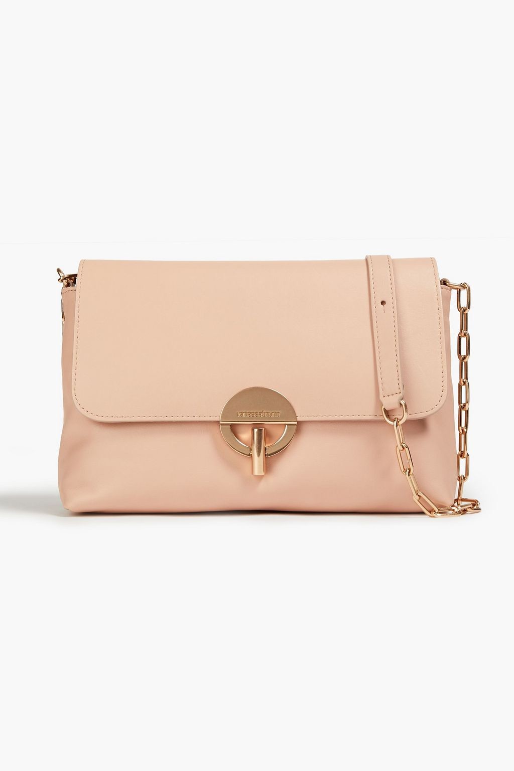 Vanessa Bruno Large Moon Shoulder Bag Leather Handbag BNWT Nude Pink RRP $920
