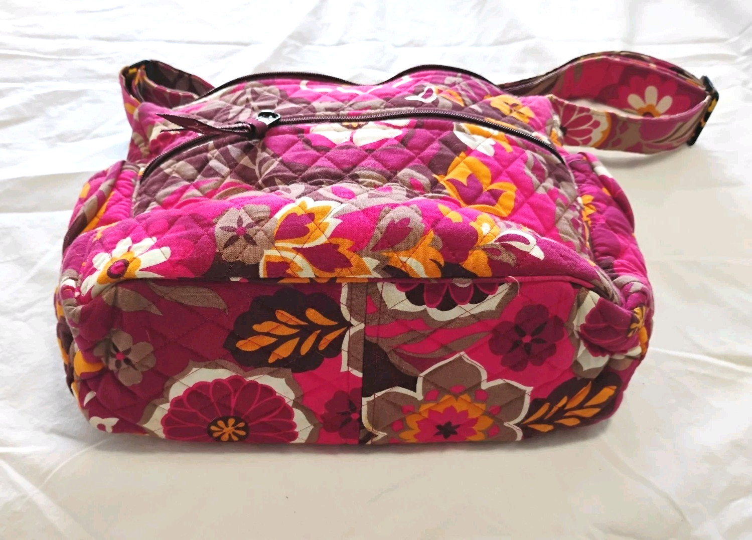 Vera Bradley Retired Autumn Floral Quilted 11 inch Shoulder Bag Purse