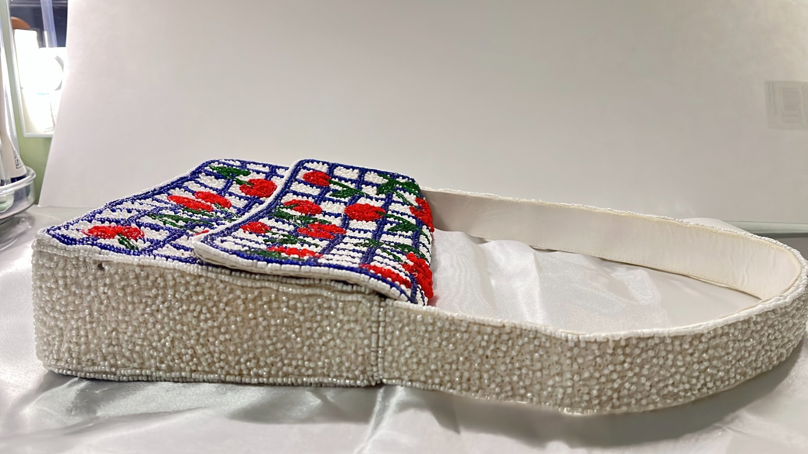 Cherry Checkered Beaded Bag Purse Made in India Viral TJ Maxx Marshall’s Bag