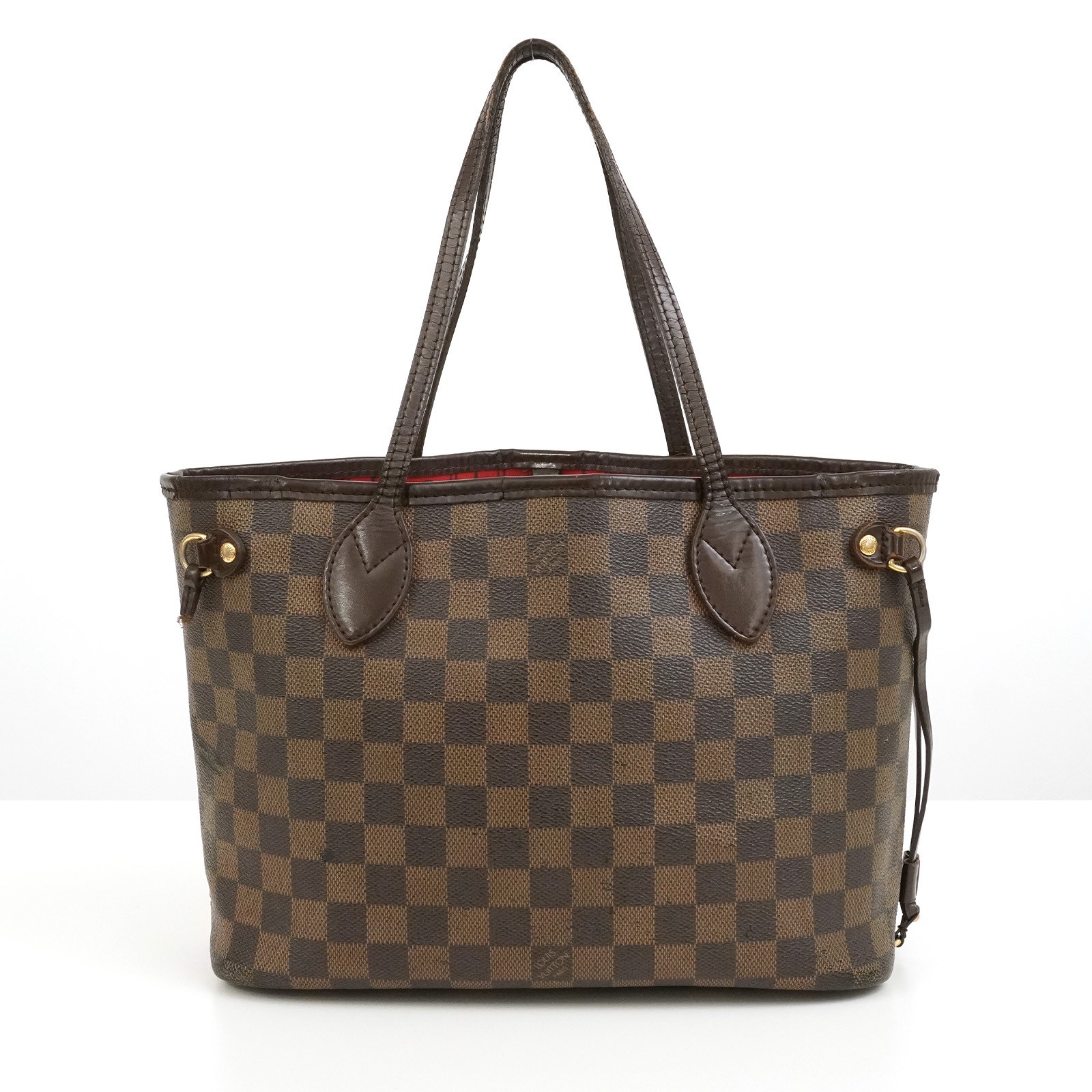 LOUIS VUITTON LV Damier Ebene Neverfull PM N51109 Tote Bag VI2008 Auth #53487A