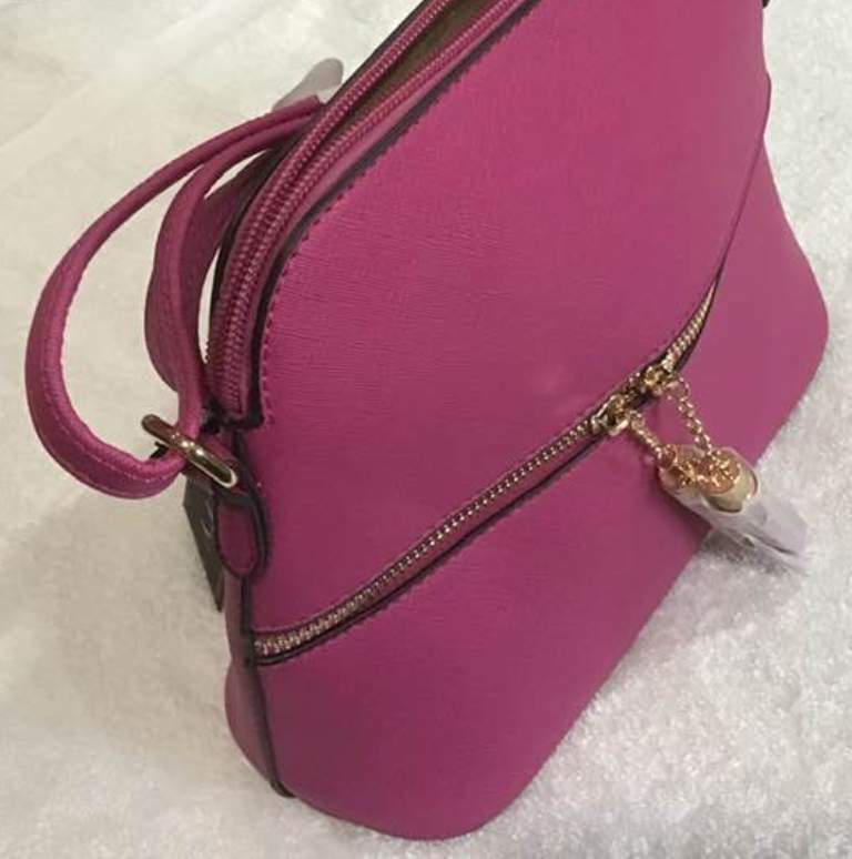 Deluxity MKII Kady Tassel Charm Womens Crossbody Bag – Pink