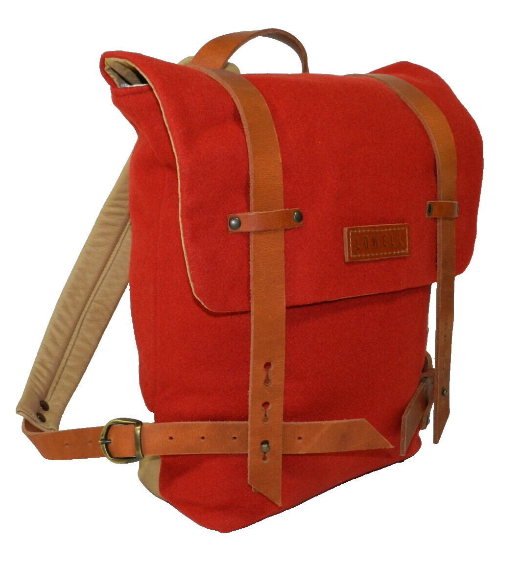 Red Wool Backpack New
