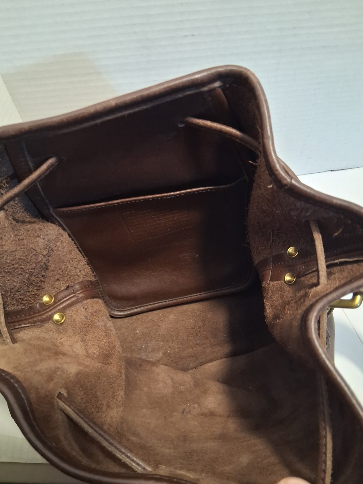 Vintage Coach 9952 Lula’s Legacy Bucket Bag Brown Leather Drawstring USA Purse