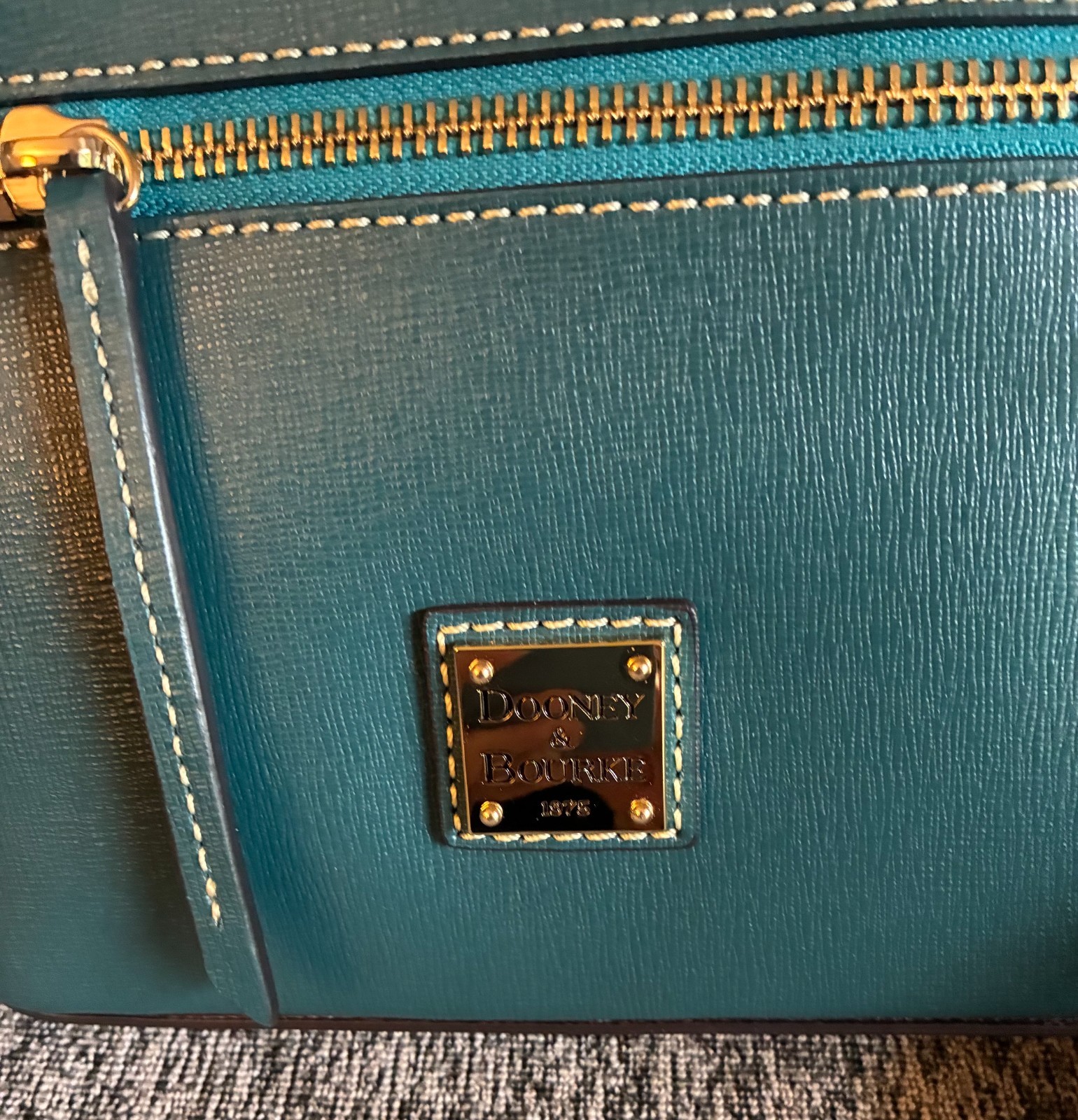 Dooney & Bourke Saffiano Domed Crossbody Deep Teal