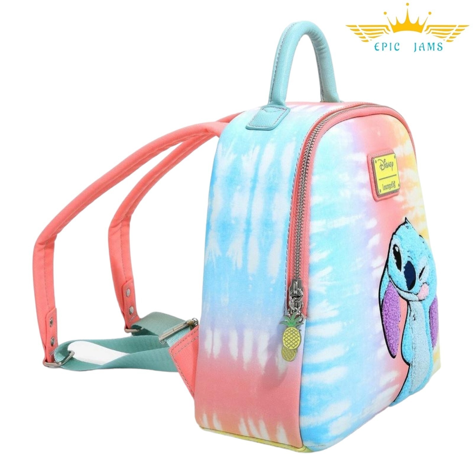 Loungefly Disney Lilo & Stitch Tie-Dye Mini Backpack Set New