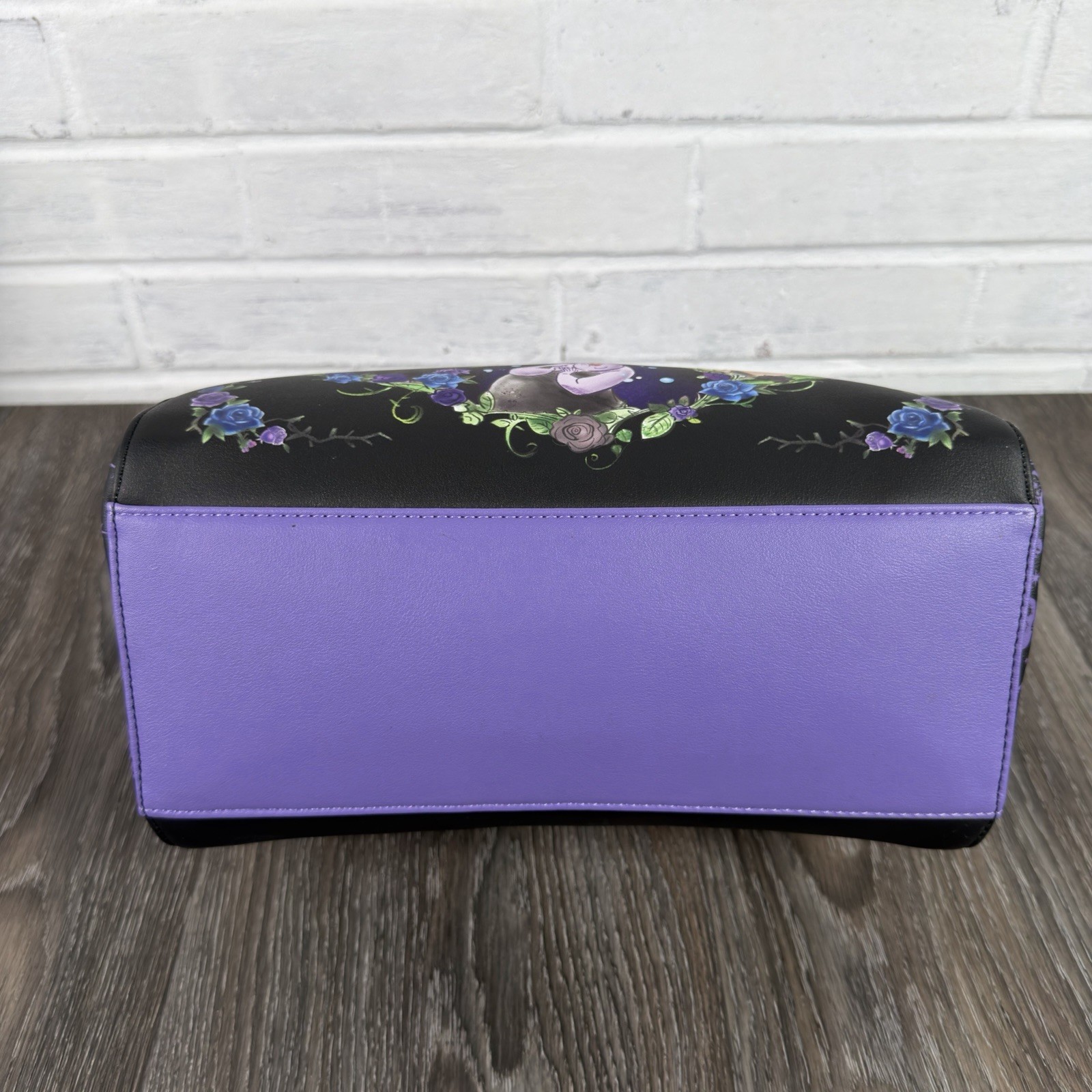 Loungefly Disney Villains Floral Icons Satchel Bag Crossbody Purse New NWT