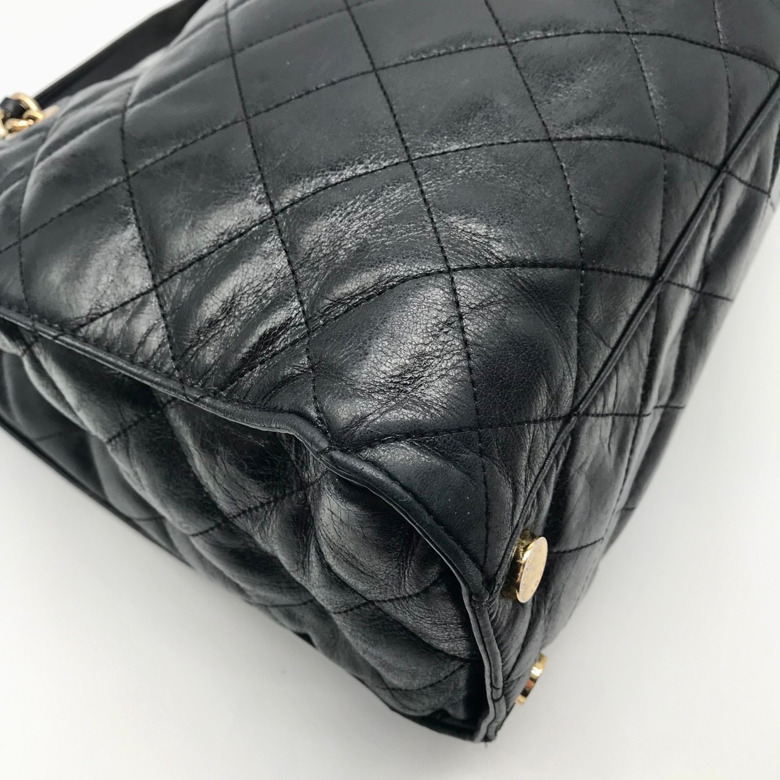 Michael Kors Black Quilted Leather Susannah Shoulder Bag
