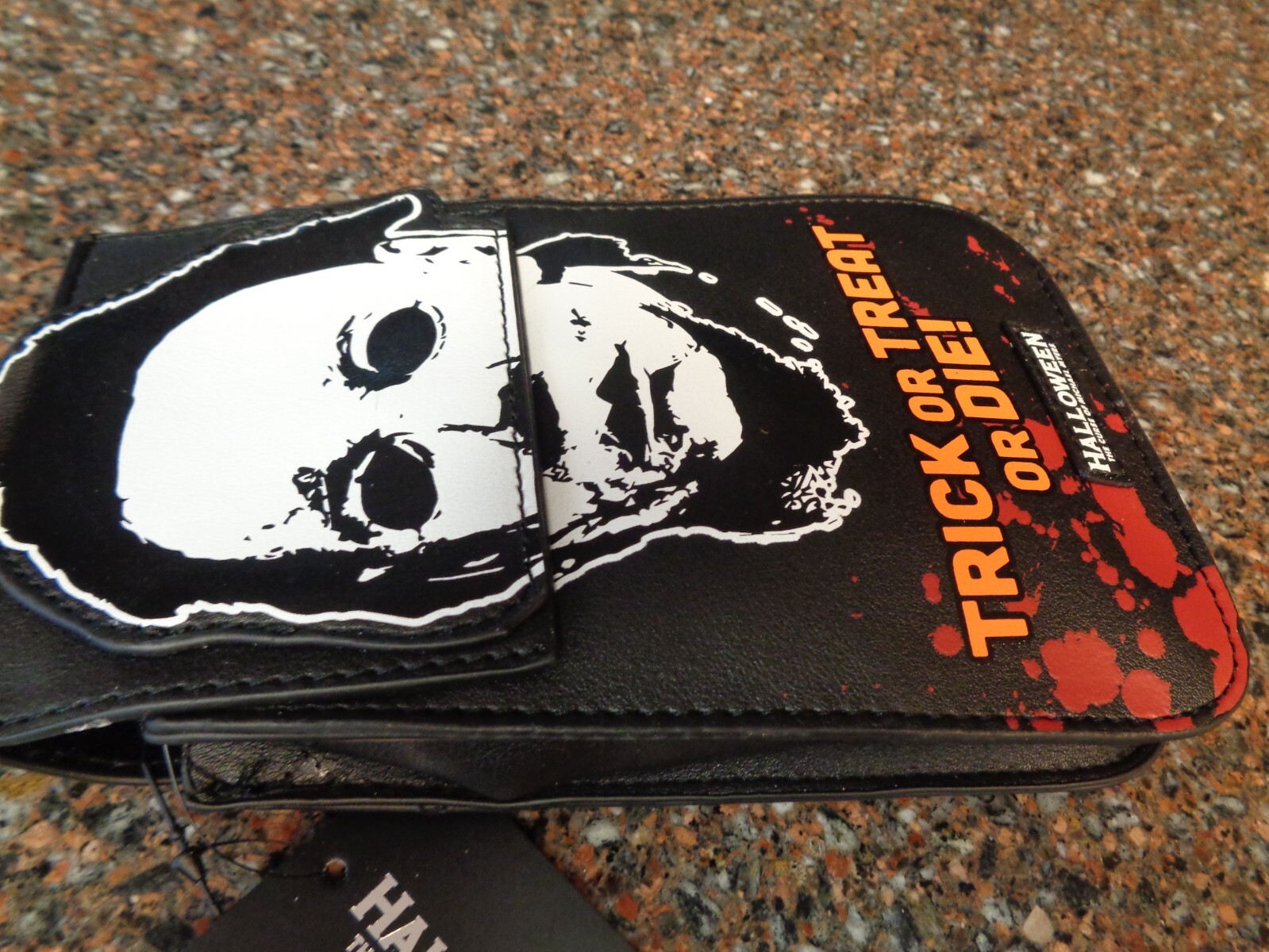 Halloween Michael Myers Crossbody Bag Trick or Treat or Die Snap Button New