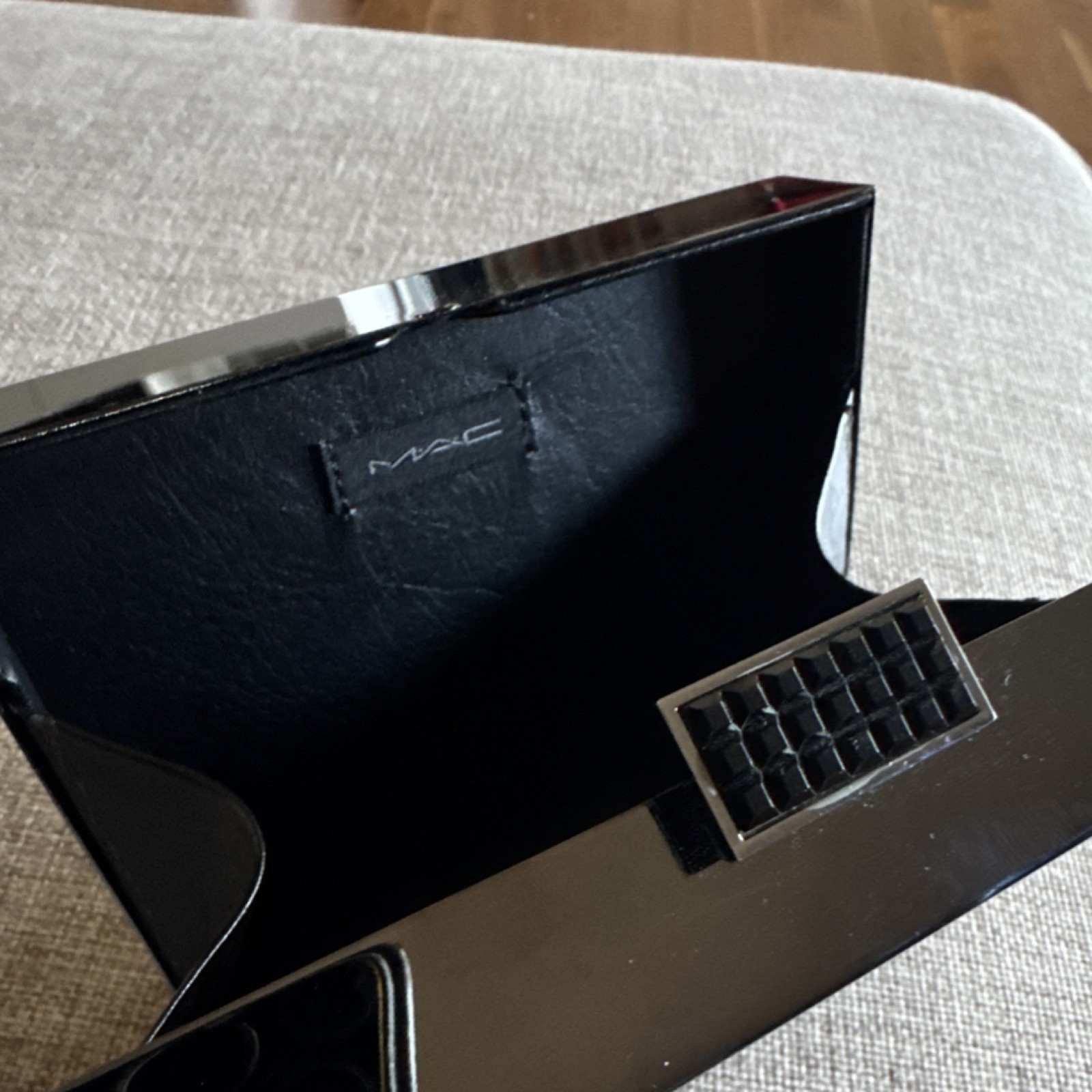 MAC Cosmetics M·A·COUTURE Rare Black Box Clutch Bag Never Used!