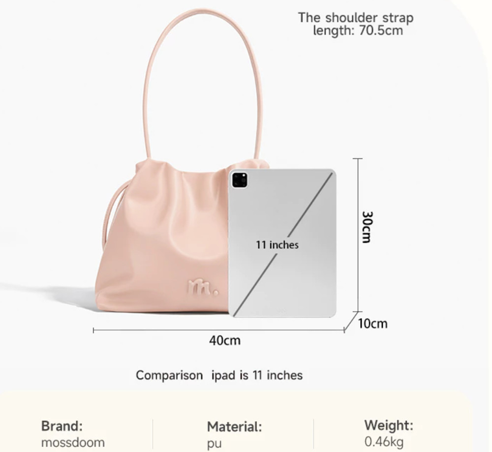 MOSSDOOM Danica Bag Shoulder Handbag Women Simple Korean Fashion Large