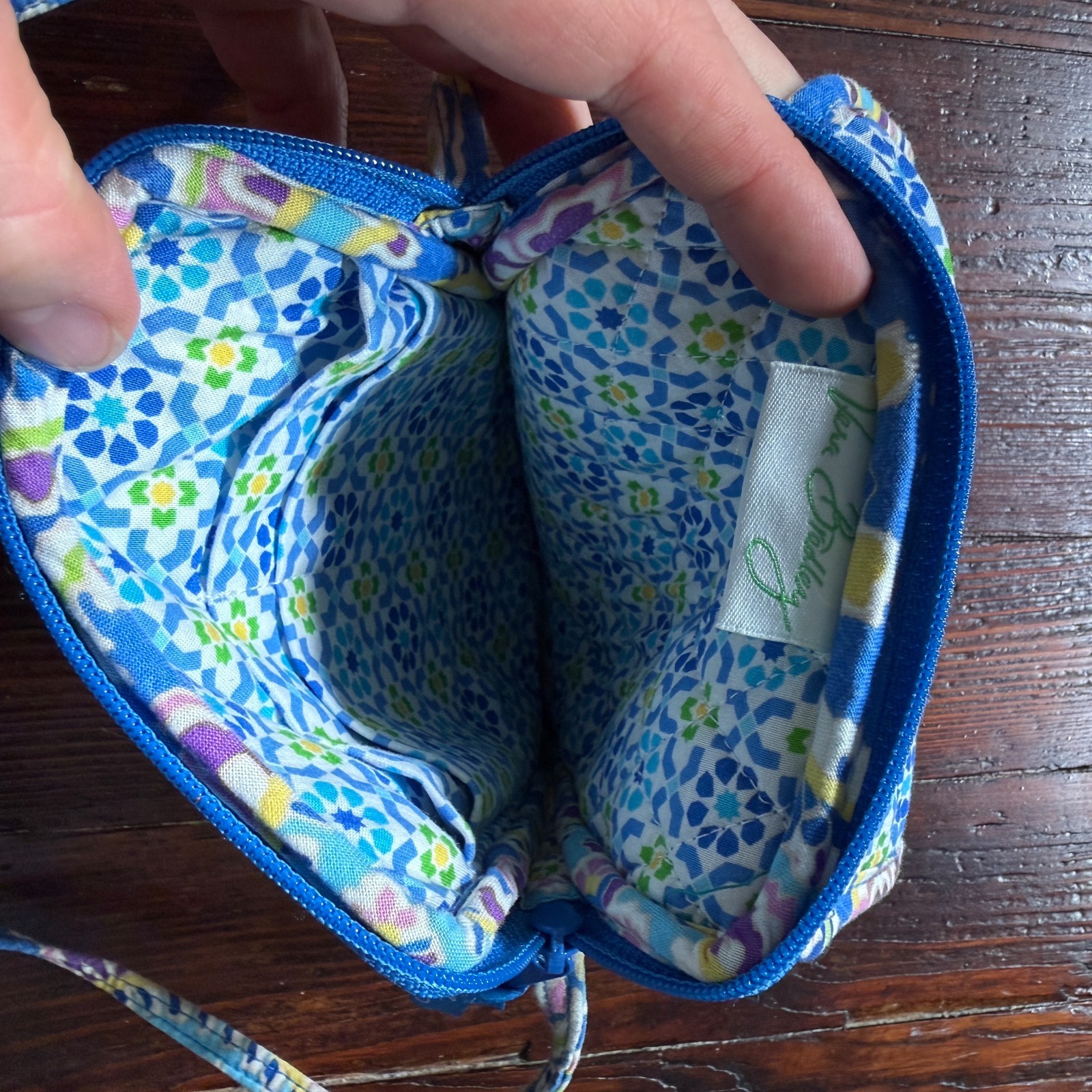 Vera Bradley Mini Hipster Crossbody Bag Purse – Capri Blue – Retired