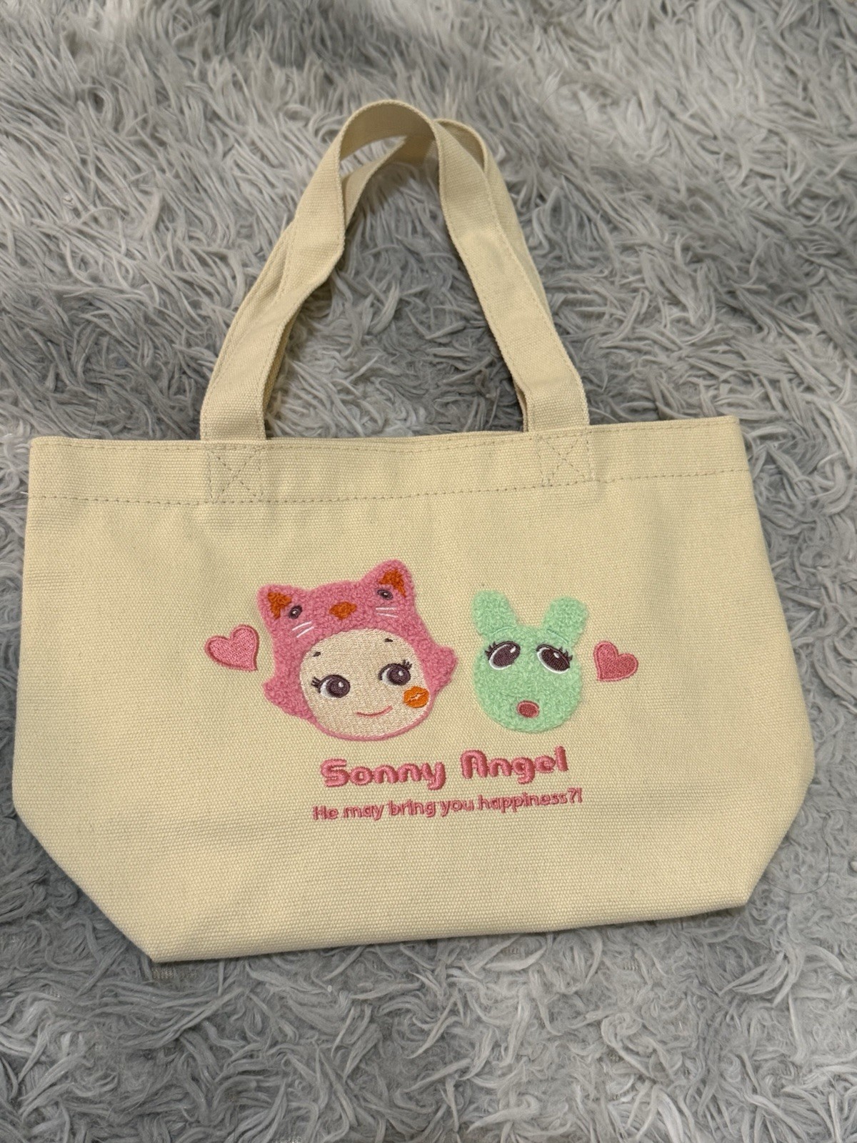 Sonny Angel Kiss Kiss Tote Bag 100% Authentic + Free Bonus Stickers