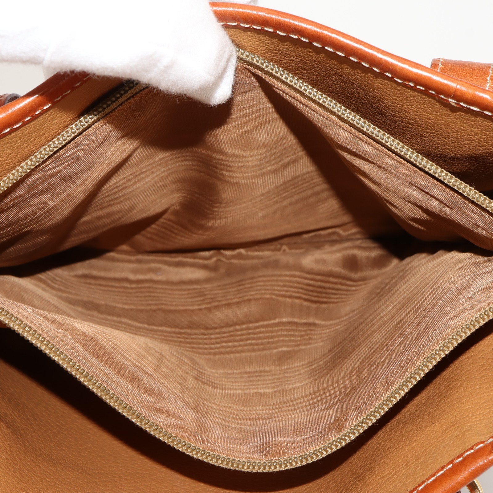 [Pre-owned] CELINE Macadam Triomphe Blason Hand Bag Tote Bag Brown PVC Leather