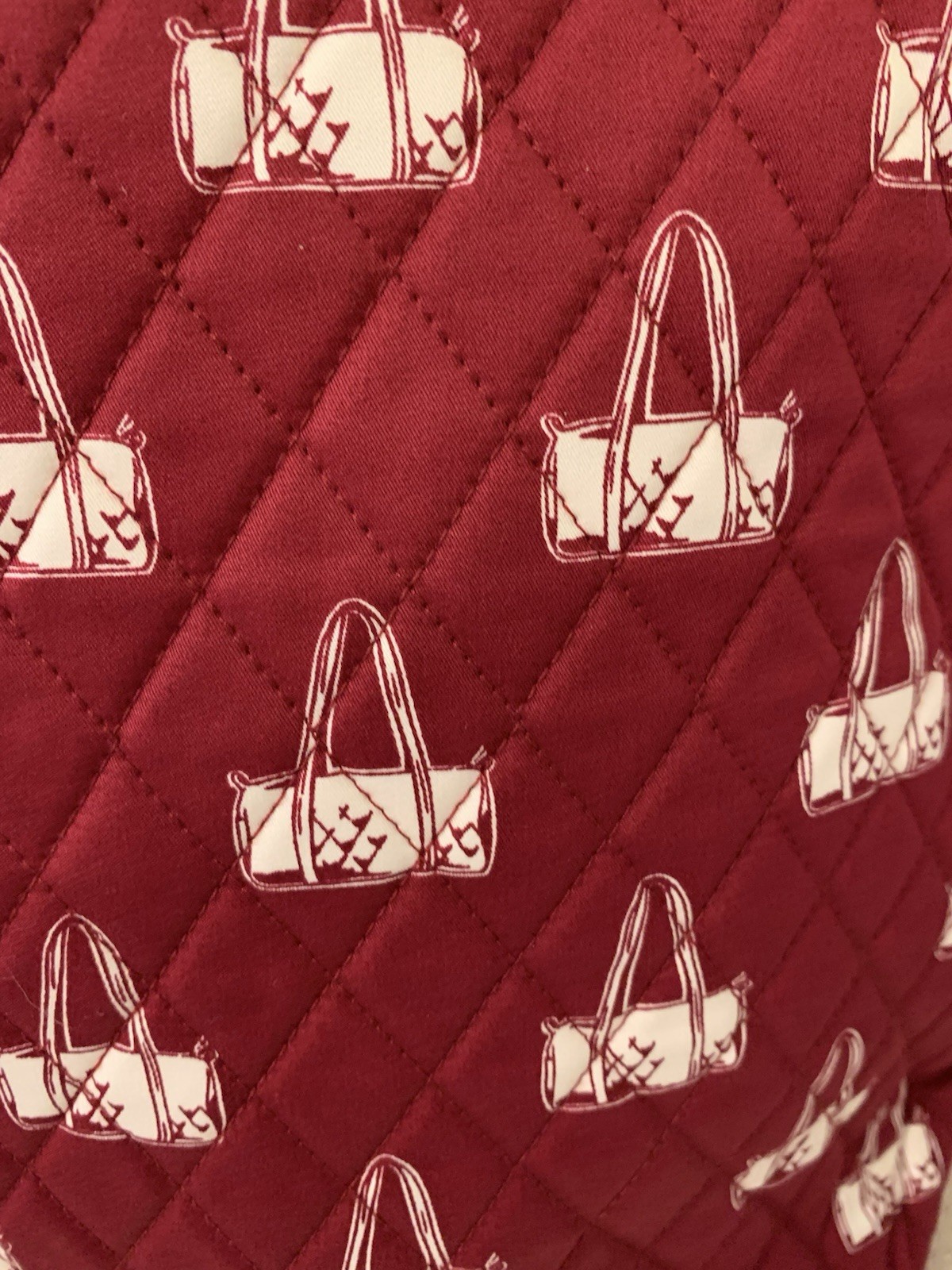 Vera Bradley Duffel Mosaic In Burgundy Large Original Tote Bag – NWT MSRP $100