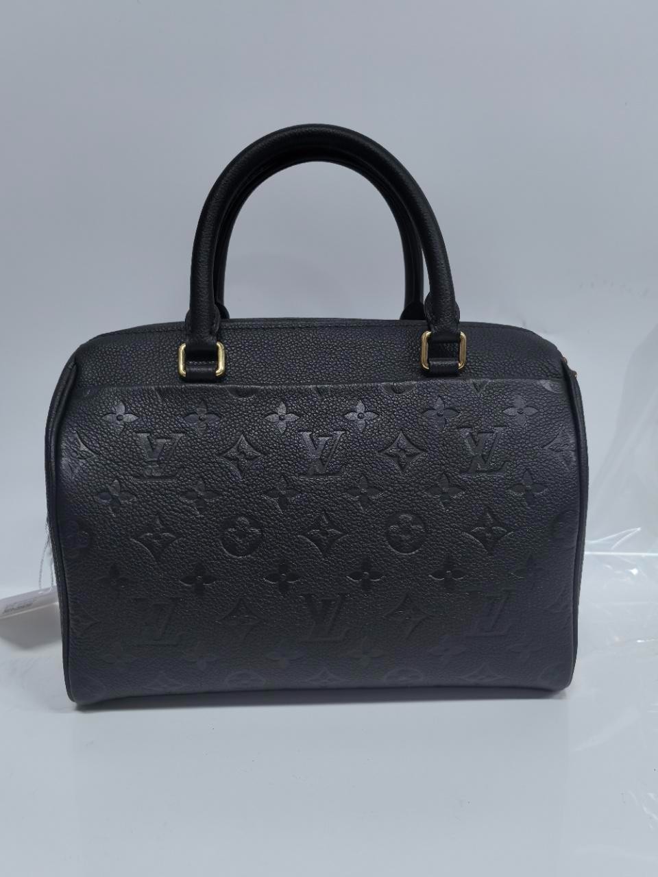 sj0001 Speedy Bandoulière 25 Black Monogram Empreinte Leather U