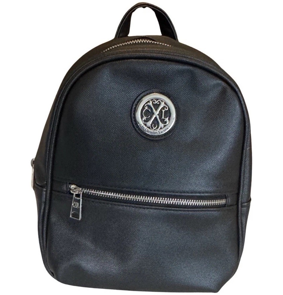 CXL Christian Lacroix Black Mini Backpack NWT Pebbled Faux Leather