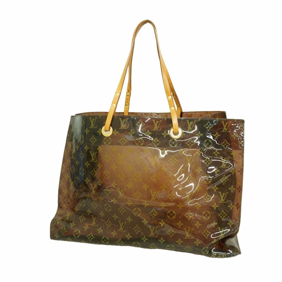 Louis Vuitton Tote Bag Monogram Plastics Cabas Cruise M50500 W/Pouch from Japan