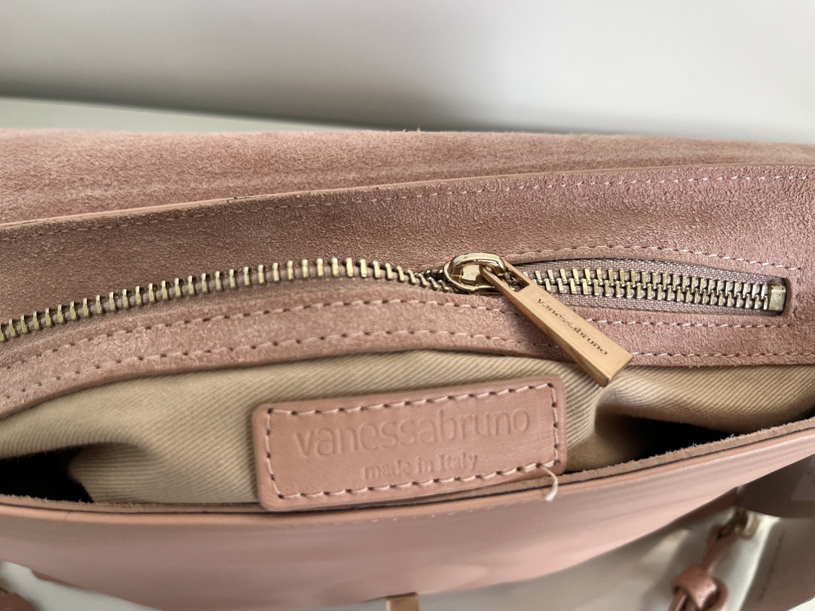 Vanessa Bruno Large Moon Shoulder Bag Leather Handbag BNWT Nude Pink RRP $920