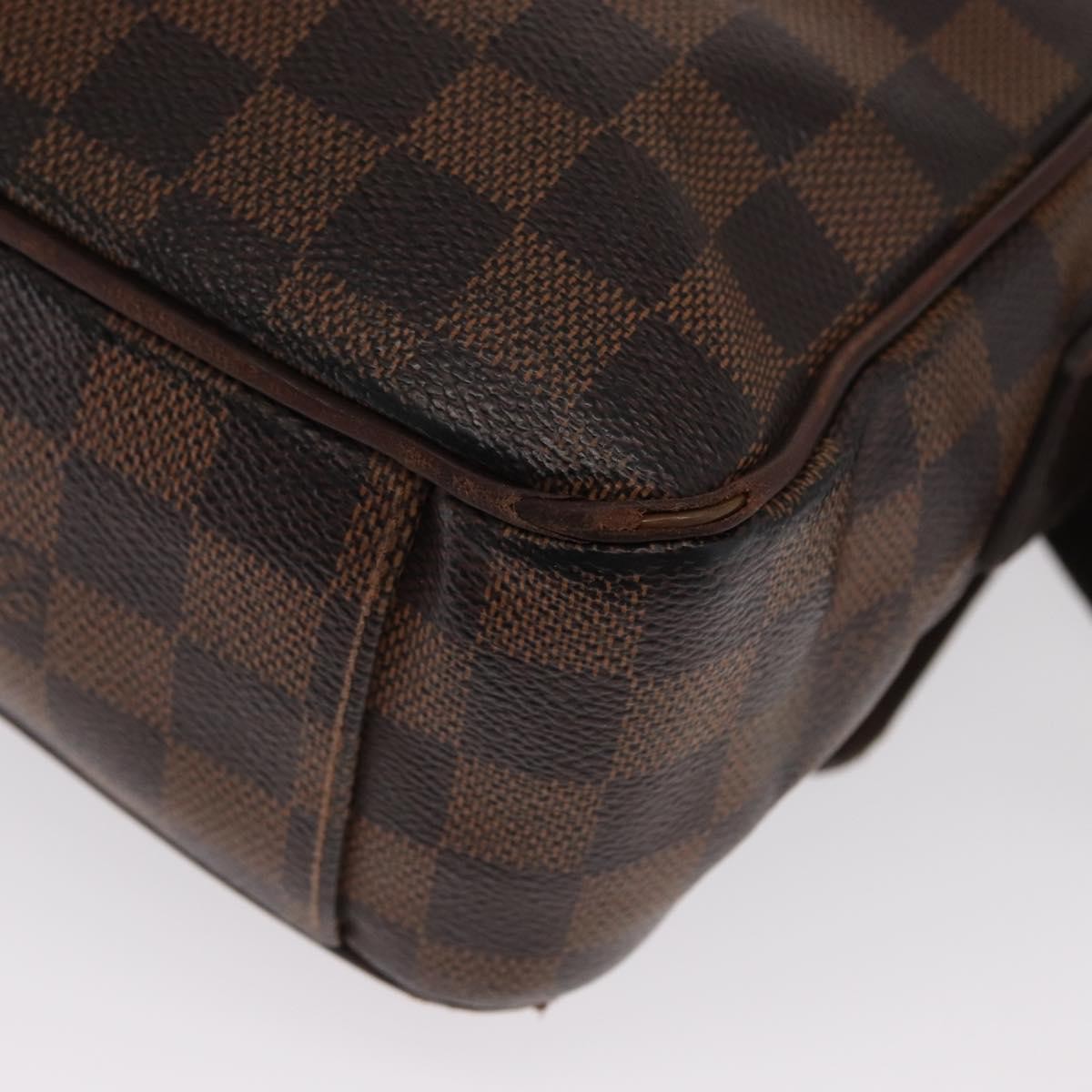 LOUIS VUITTON Damier Ebene Shelton MM Shoulder Bag N41149 LV Auth bs33154