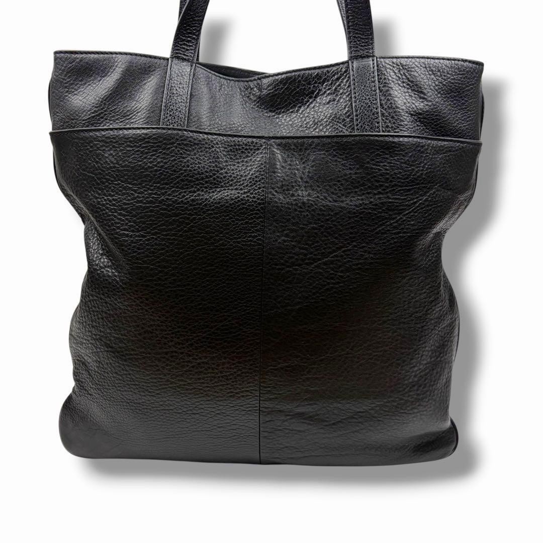 TORY BURCH Tory Burch Punching Logo Leather Tote Bag Large Capacity
