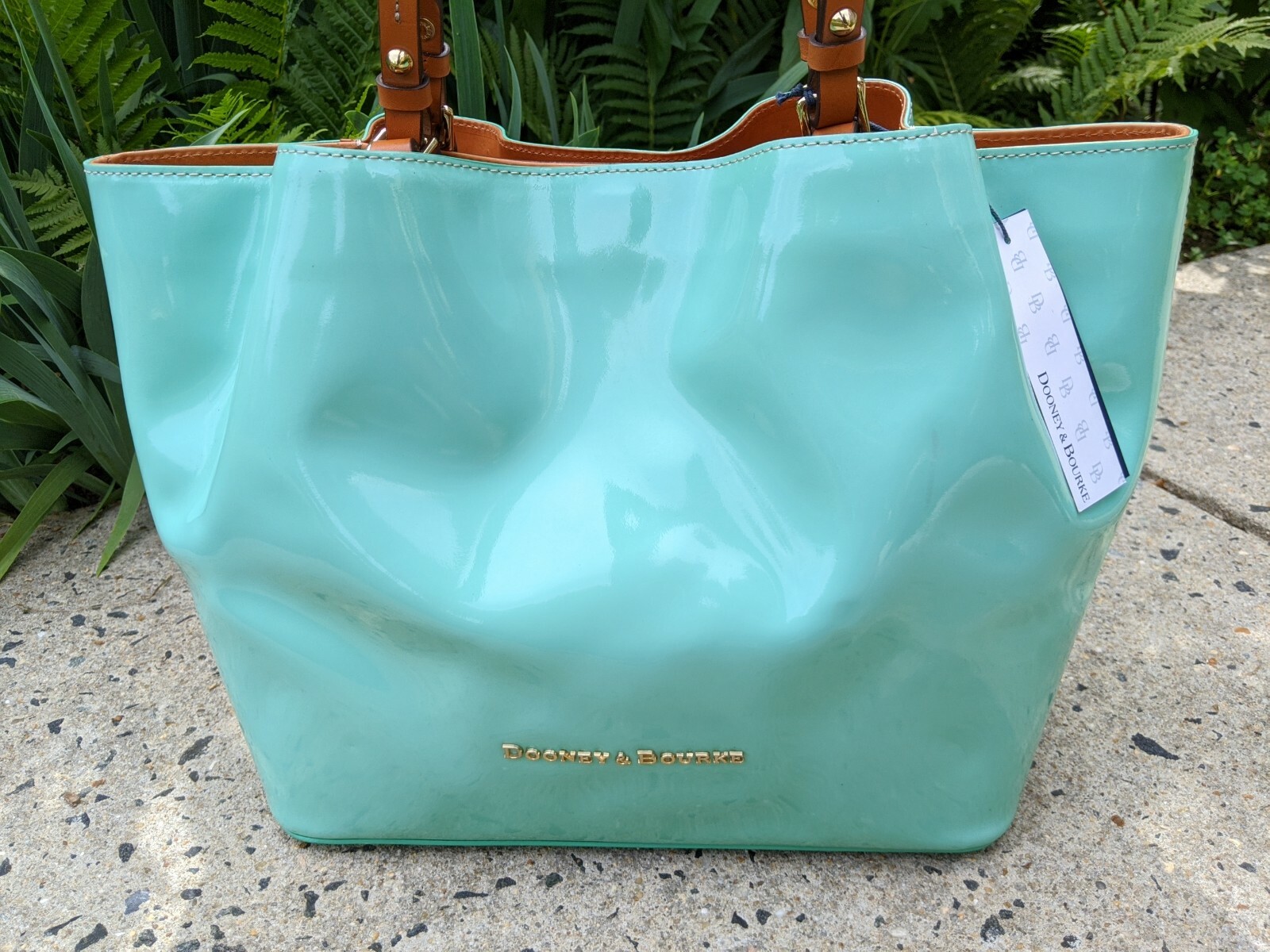 Dooney & Bourke Celery Green 🥬 Patent Leather Large City Flynn