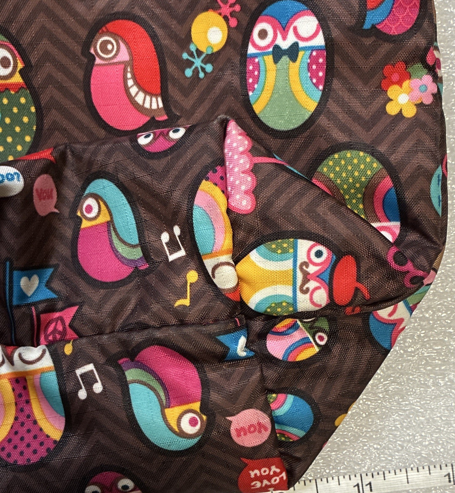 LeSportSac Owl Print Crossbody Bag, USED